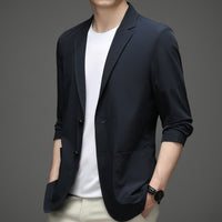 Men's Formal Silk Thin Suit Coat Jacket Luxurious Weddings