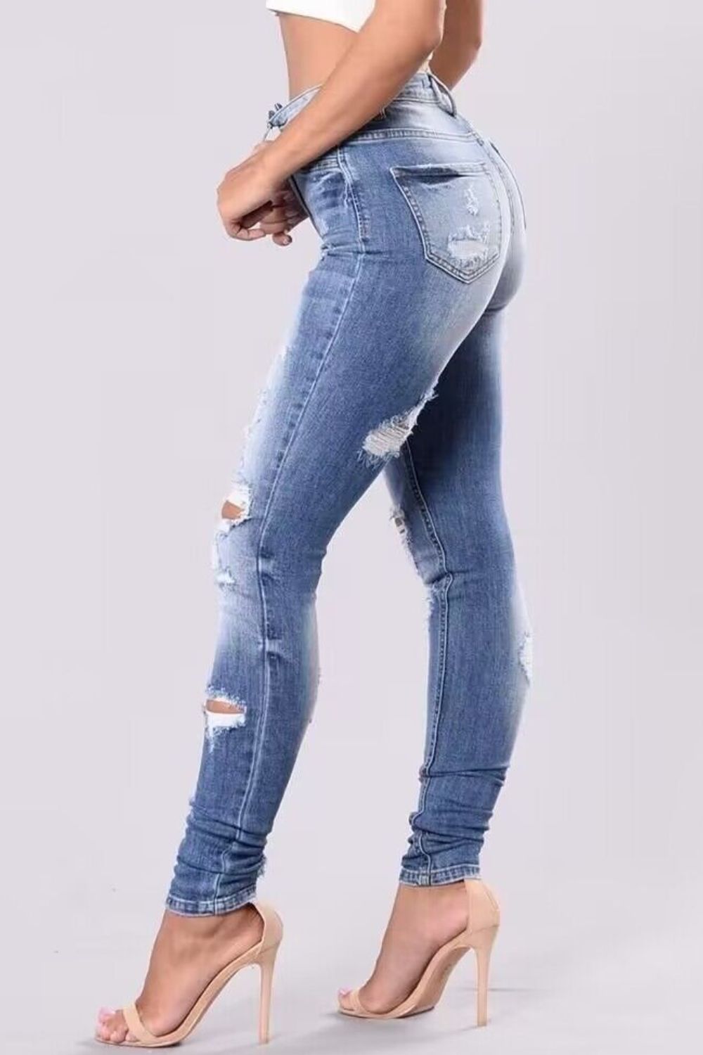 Full Size Distressed Skinny Jeans Plus Size Jeans Luxurious Weddings