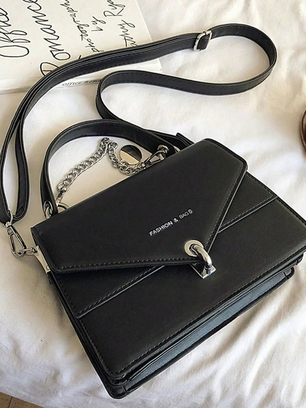 Chain PU Leather Detachable Shoulder Strap Handbag Handbags Luxurious Weddings