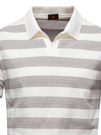 Men's Contrast Striped Short Sleeve Polo Men's Polos Luxurious Weddings