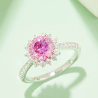 2 Carat Moissanite 925 Sterling Silver Ring Rings Luxurious Weddings