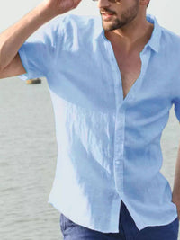 Men's Full Size Button Down Short Sleeve Shirt Plus Size Mens Shirts Luxurious Weddings