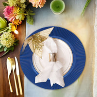 Elegant Blue Reef Charger Plates - 38 pcs Set tableware Luxurious Weddings