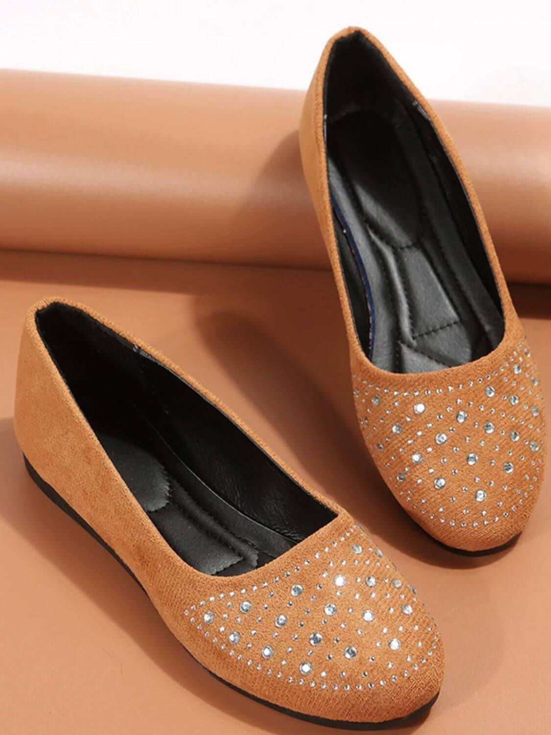 Rhinestone Flat Slip-Ons flats Luxurious Weddings
