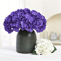 Bulk Wedding Floral Pack | Deep Purple artificial Hydrangeas Luxurious Weddings