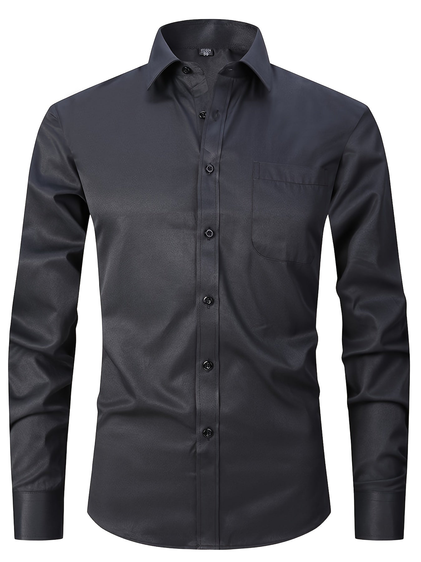 Men's Formal Business Shirts with Long Sleeves - Spring/Fall Collection Men's Formal Shirts Luxurious Weddings