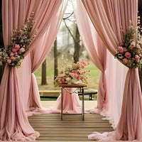 Dark Pink Silk Draping Silks Luxurious Weddings