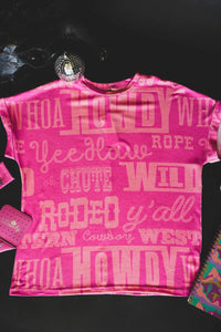 Letter Printed Round Neck Short Sleeve T-Shirt Tshirts Luxurious Weddings