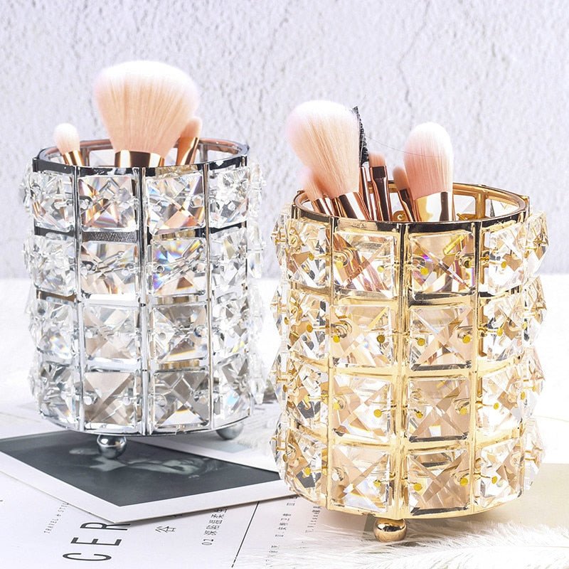 Metal Makeup Brush Storage Tube Makeup brush Storage Luxurious Weddings