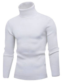 Men's Turtleneck Long Sleeve Ribbed Sweater turtle neck Luxurious Weddings