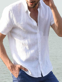 Men's Full Size Button Down Short Sleeve Shirt Plus Size Mens Shirts Luxurious Weddings