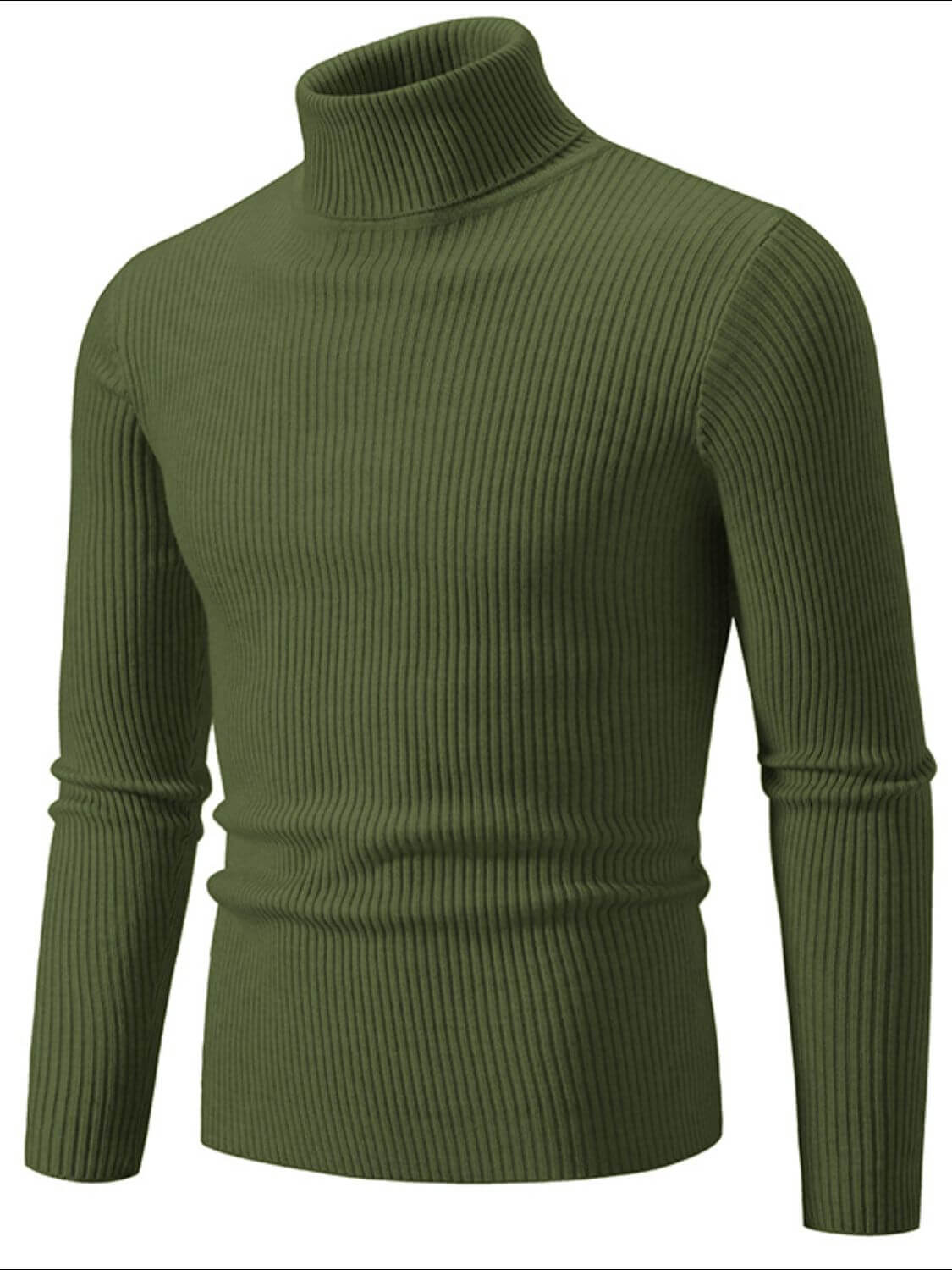 Men's Turtleneck Long Sleeve Ribbed Sweater turtle neck Luxurious Weddings