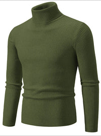Men's Turtleneck Long Sleeve Ribbed Sweater turtle neck Luxurious Weddings