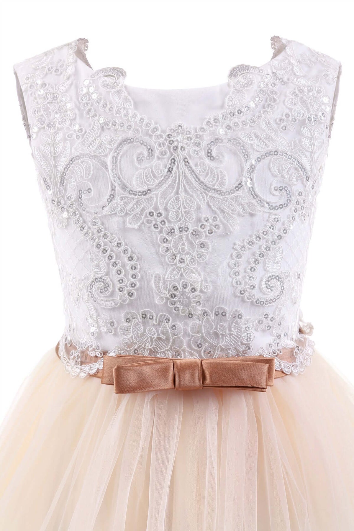 Children's Flowergirl Lace Puff Princess Dress girls dress Luxurious Weddings