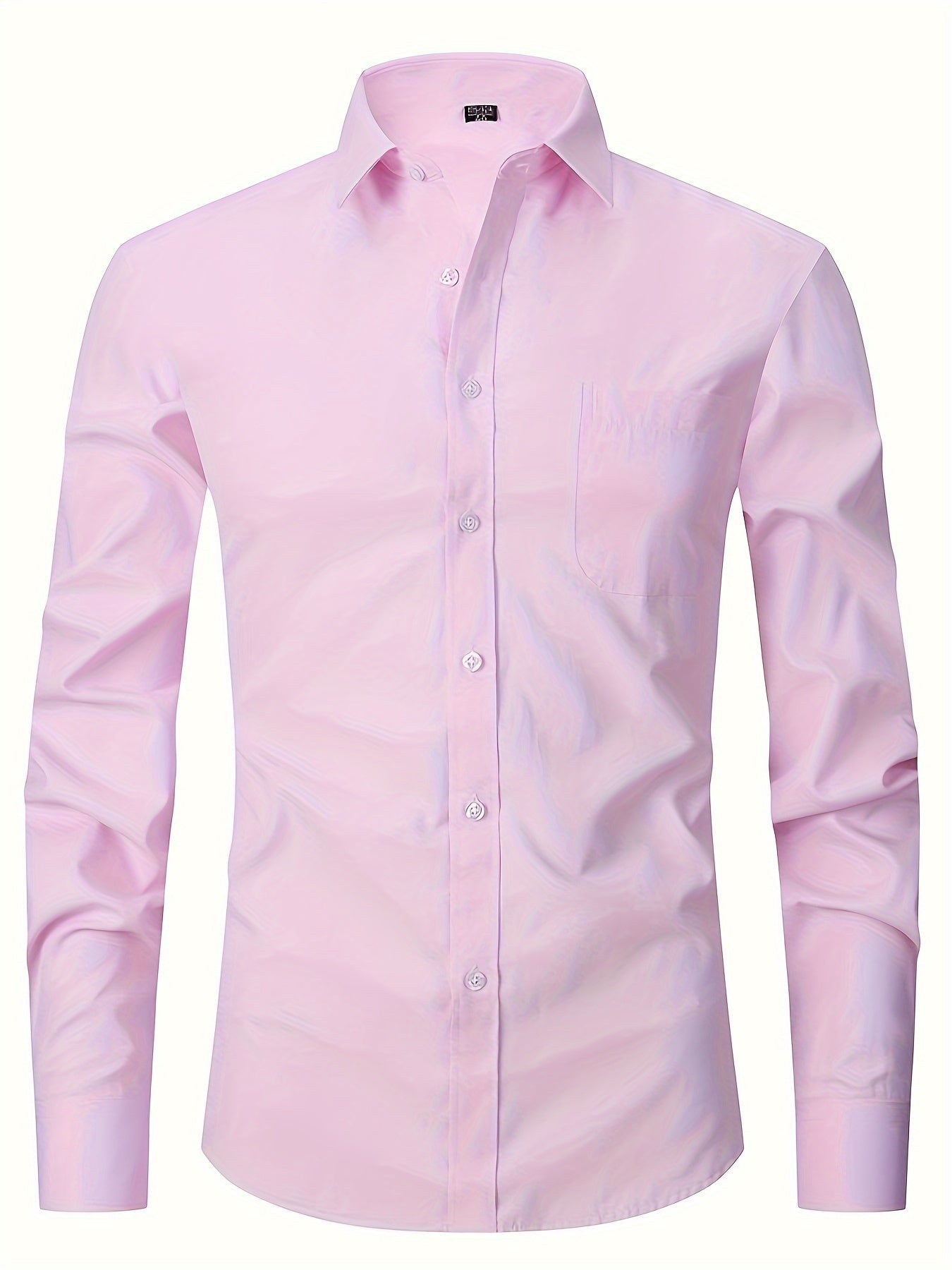 Men's Formal Business Shirts with Long Sleeves - Spring/Fall Collection Men's Formal Shirts Luxurious Weddings