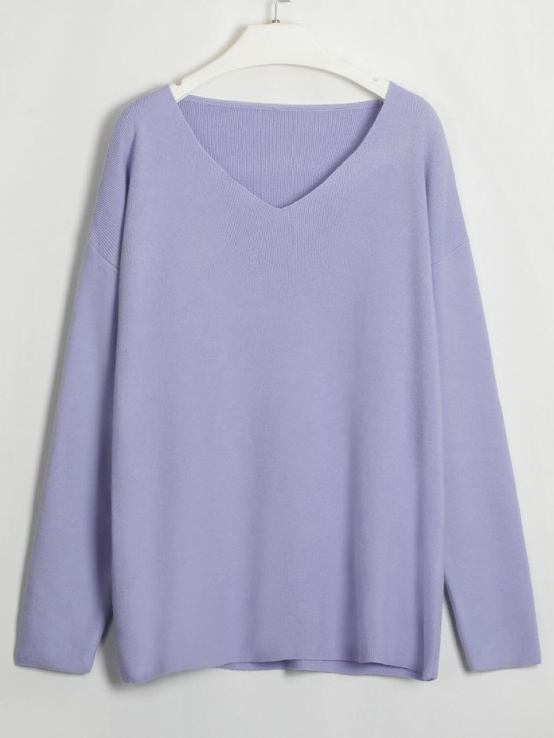 V-Neck Long Sleeve Top and Drawstring Pants Sweater Set Matching Sets Luxurious Weddings