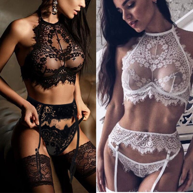 Lingerie Bra Set White Black Teddy Lingerie Set Luxurious Weddings
