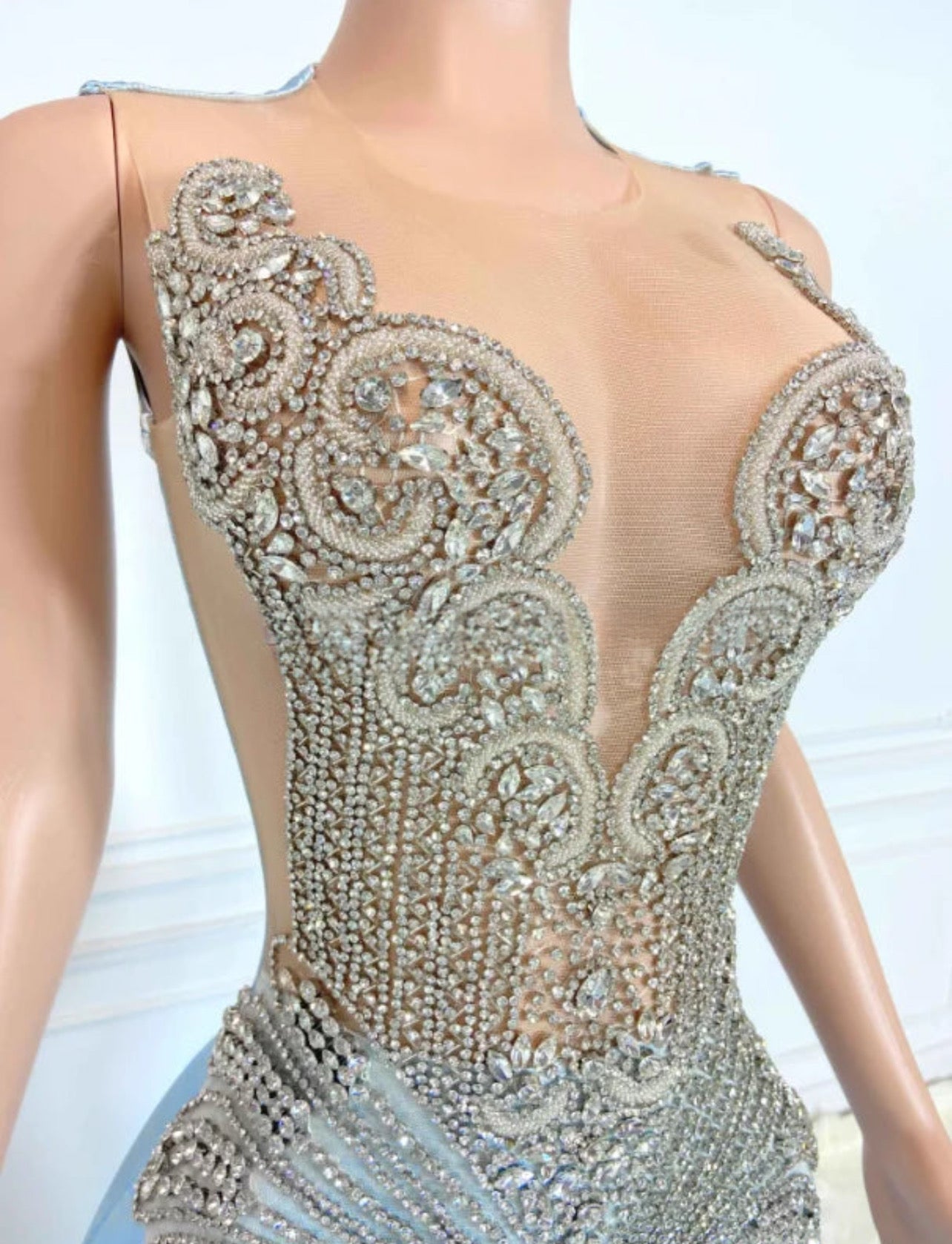 Sky Blue Ball Gown Prom Dress Luxurious Weddings