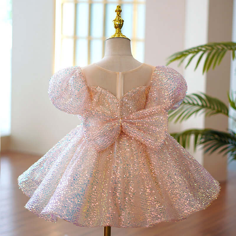 Girls Piano Performance Sequin Princess Dress kids dress Luxurious Weddings