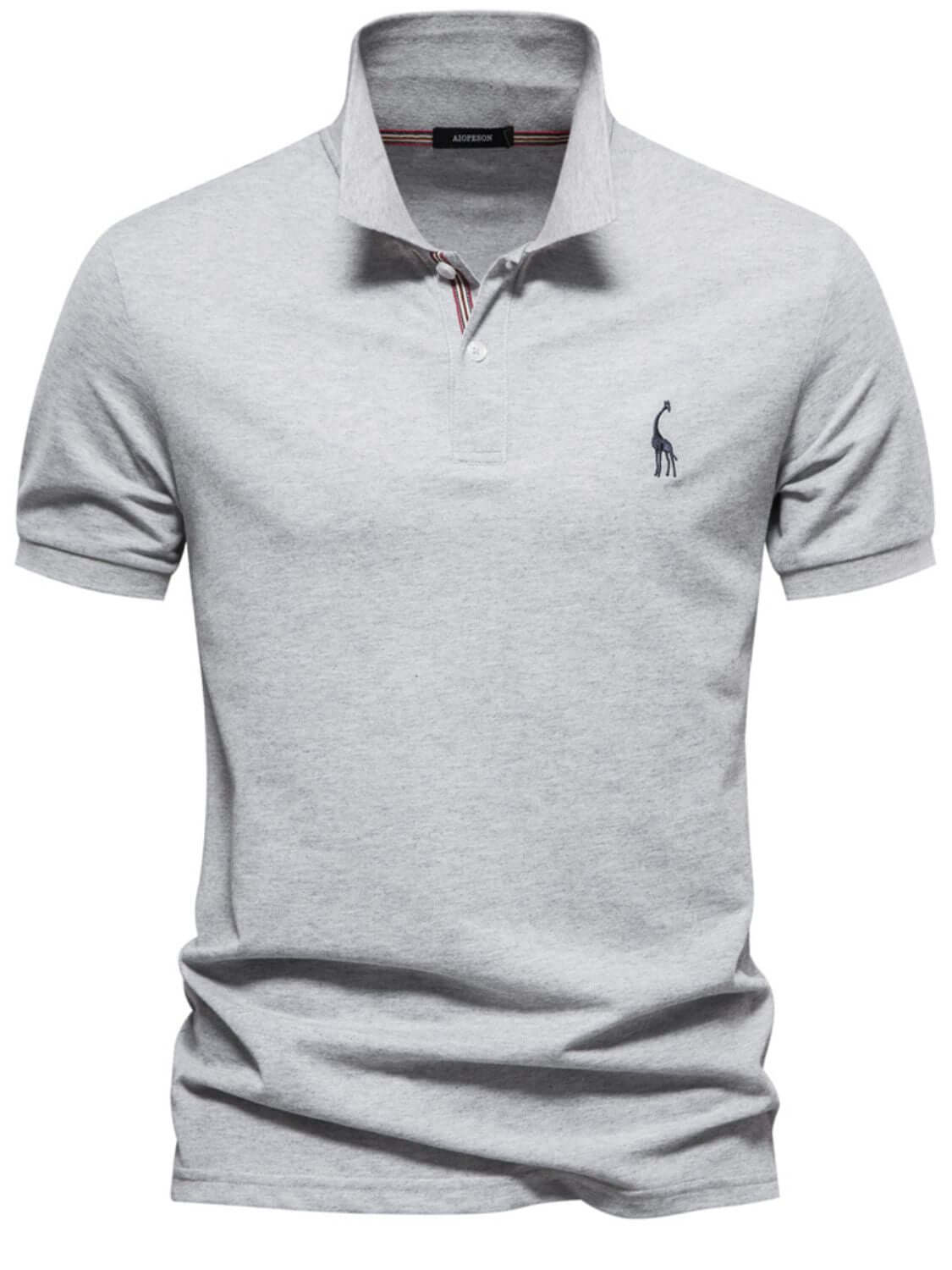 Men's Giraffe Embroidered Short Sleeve Polo Men's Polos Luxurious Weddings
