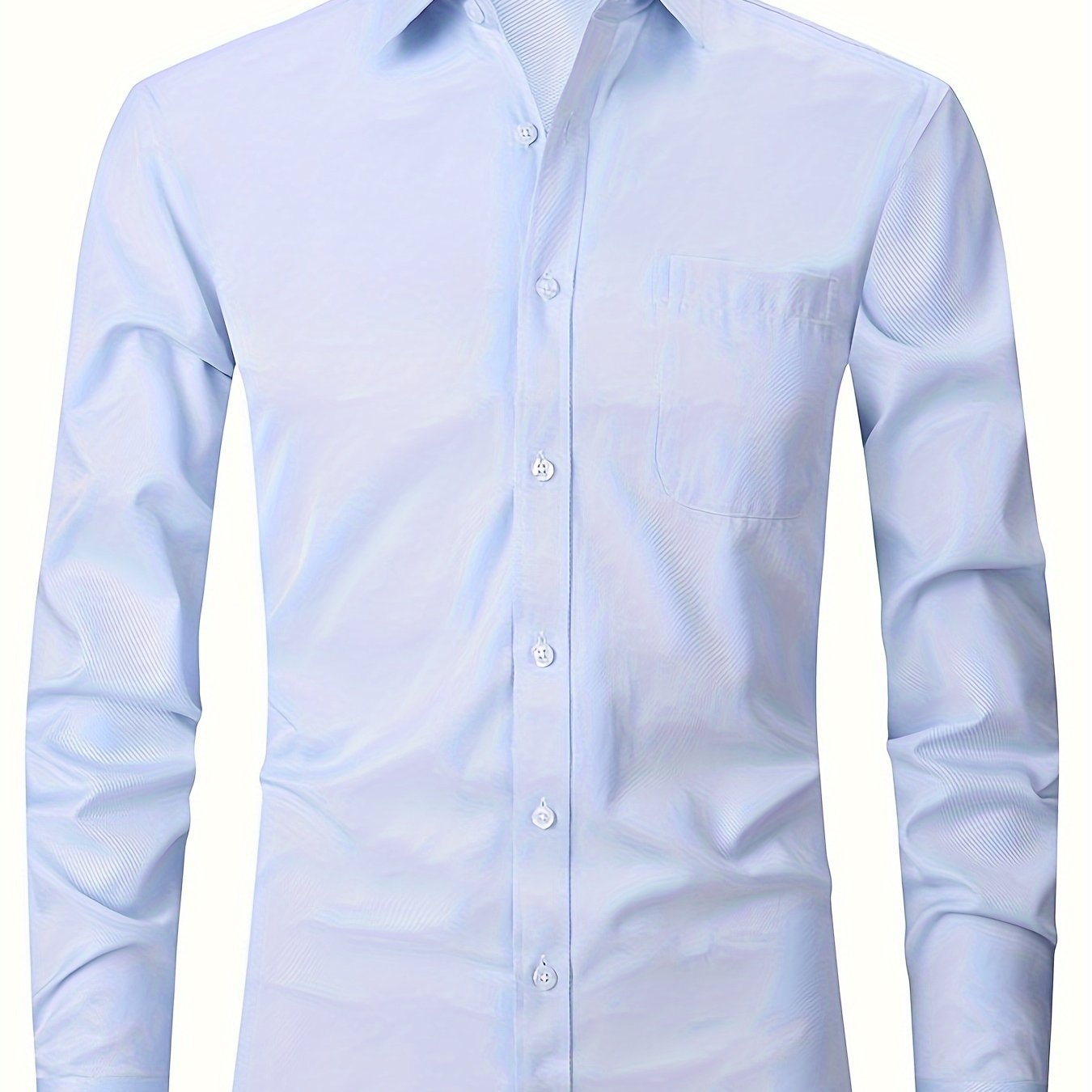 Men's Formal Business Shirts with Long Sleeves - Spring/Fall Collection Men's Formal Shirts Luxurious Weddings