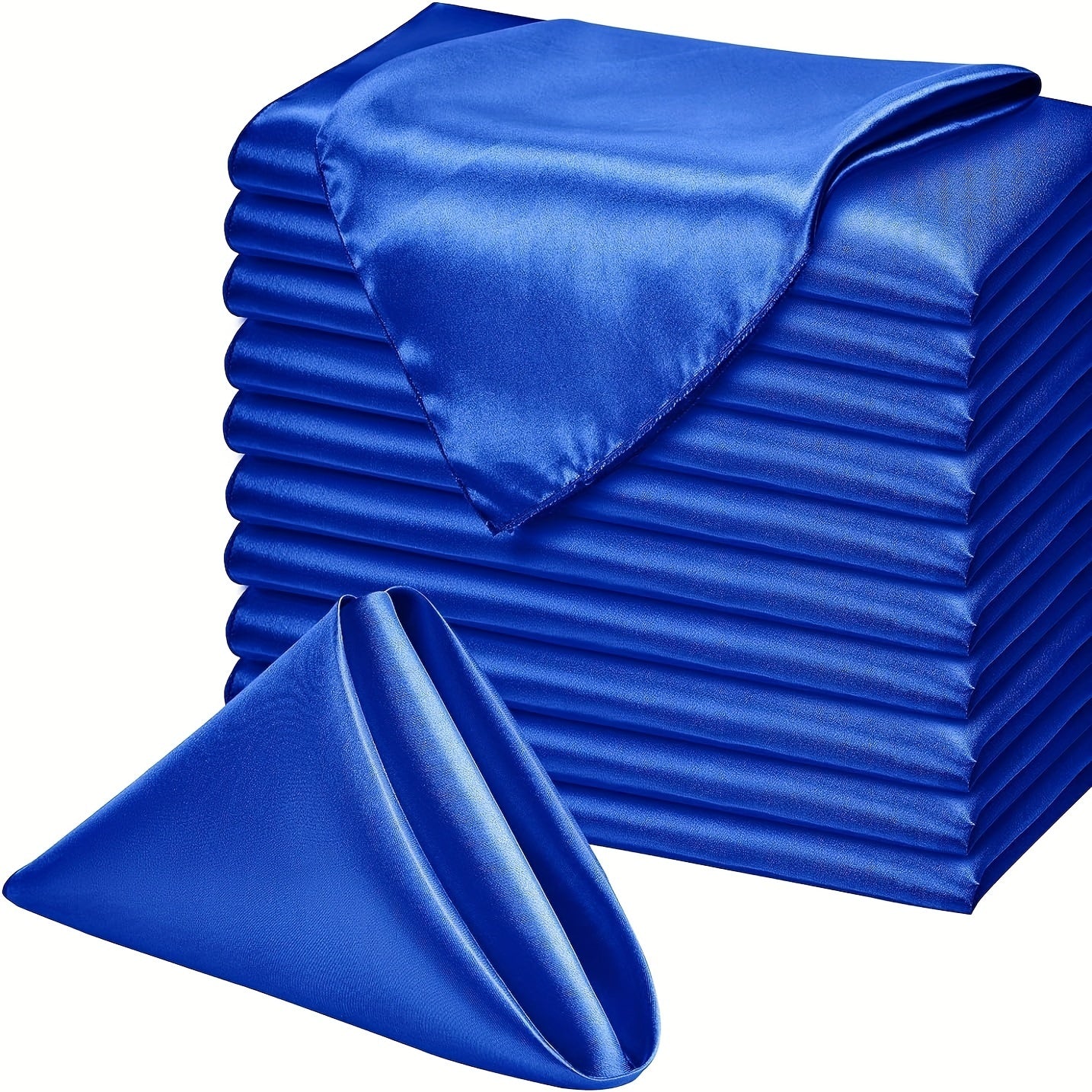 Coloured Satin Napkins - Set of 10 Napkins Luxurious Weddings
