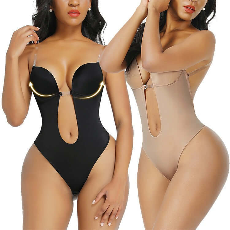 Hanging strap jumpsuit bra, V-line Shapewear dress jumpsuit bra Luxurious Weddings