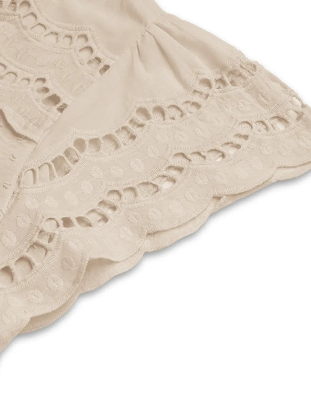 Swiss Dot Cutout Button Down Shirt Blouses Luxurious Weddings