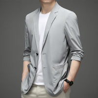 Men's Formal Silk Thin Suit Coat Jacket Luxurious Weddings