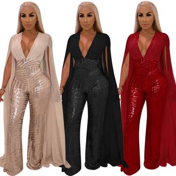 Sequin Evening Jumpsuit Jumpsuit Luxurious Weddings