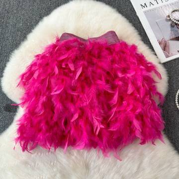 Chiffon skirt, women's spring/summer high waisted A-line Chiffon Skirt Luxurious Weddings