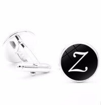A-Z Single Alphabet Cufflinks cufflinks Luxurious Weddings