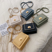 Luxurious women's leather mini crossbody bags in various colors, perfect for elegance at weddings and everyday use.