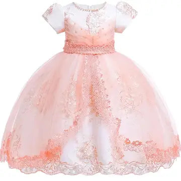 Beaded Embroidered Girls Dress girls dresses Luxurious Weddings