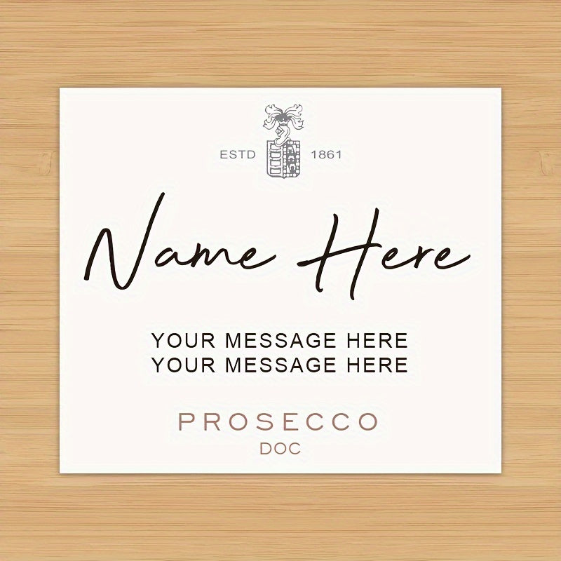 Personalized Prosecco Wine Label Wine Labels Luxurious Weddings