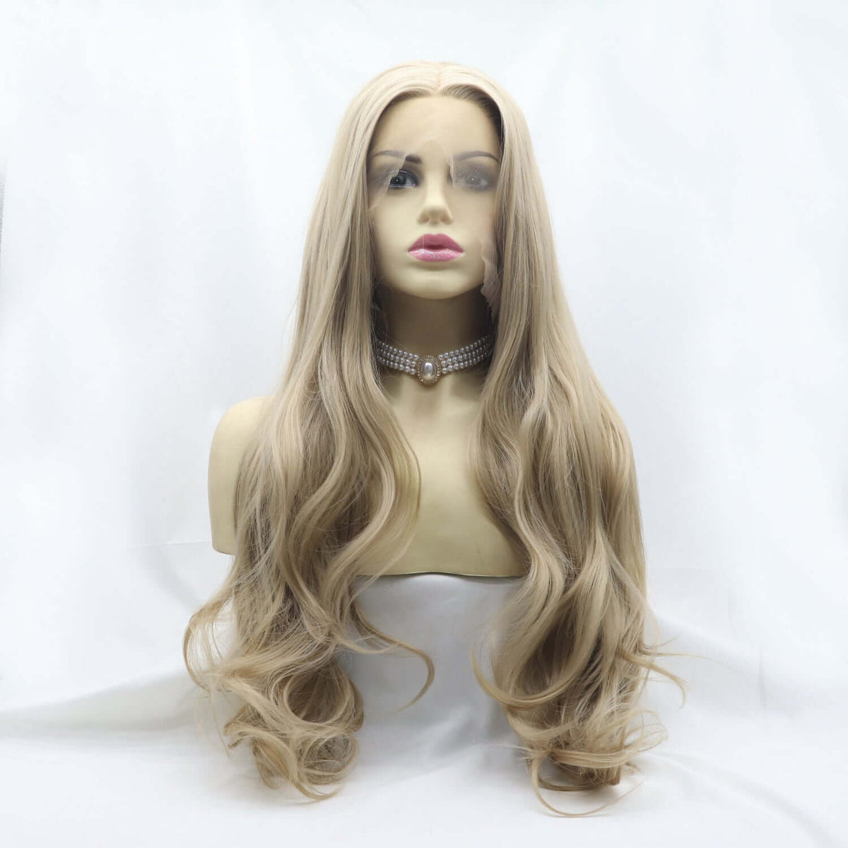 13*3" Lace Front Wigs Synthetic Long Wavy 24" 130% Density Lace front wig Luxurious Weddings