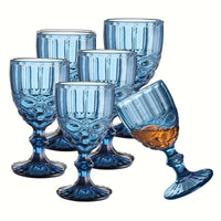 6pcs Vintage Snake Pattern Wine Glass Set wine glass Luxurious Weddings