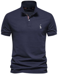 Men's Giraffe Embroidered Short Sleeve Polo Men's Polos Luxurious Weddings