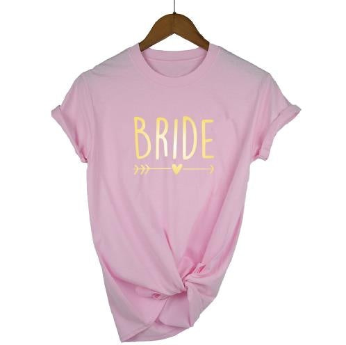 Gold T-shirt bride Tshirts Luxurious Weddings