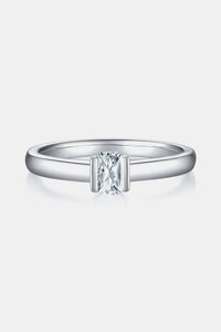 Moissanite 925 Sterling Silver Solitaire Ring Luxurious Weddings