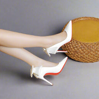 Point Toe Stiletto Pumps Bridal Shoes Luxurious Weddings