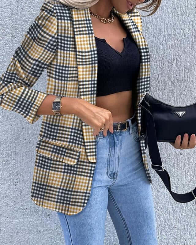 Long sleeved printed suit jacket Women's Jacket Luxurious Weddings