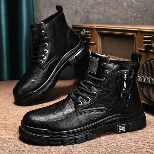 Mens Boots Winter Shoes Leather boots Luxurious Weddings