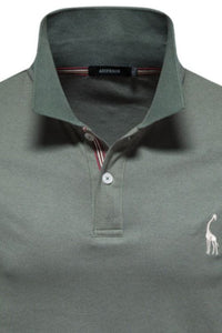 Men's Giraffe Embroidered Short Sleeve Polo Men's Polos Luxurious Weddings