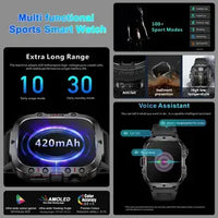 Military Smartwatch For Men smartwatch Luxurious Weddings