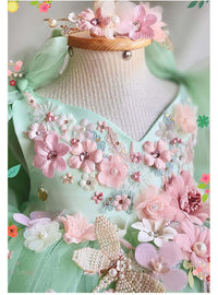 Children's Bow Mesh Bubble Skirt Dress girls dress Luxurious Weddings