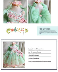 Children's Bow Mesh Bubble Skirt Dress girls dress Luxurious Weddings