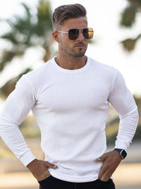 Men's Round Neck Long Sleeve T-Shirt Tshirt Luxurious Weddings