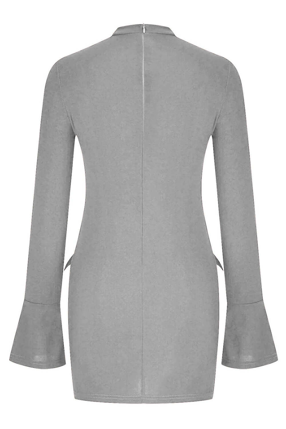 Mock Neck Long Sleeve Mini Dress Dresses/Mini Dresses Luxurious Weddings