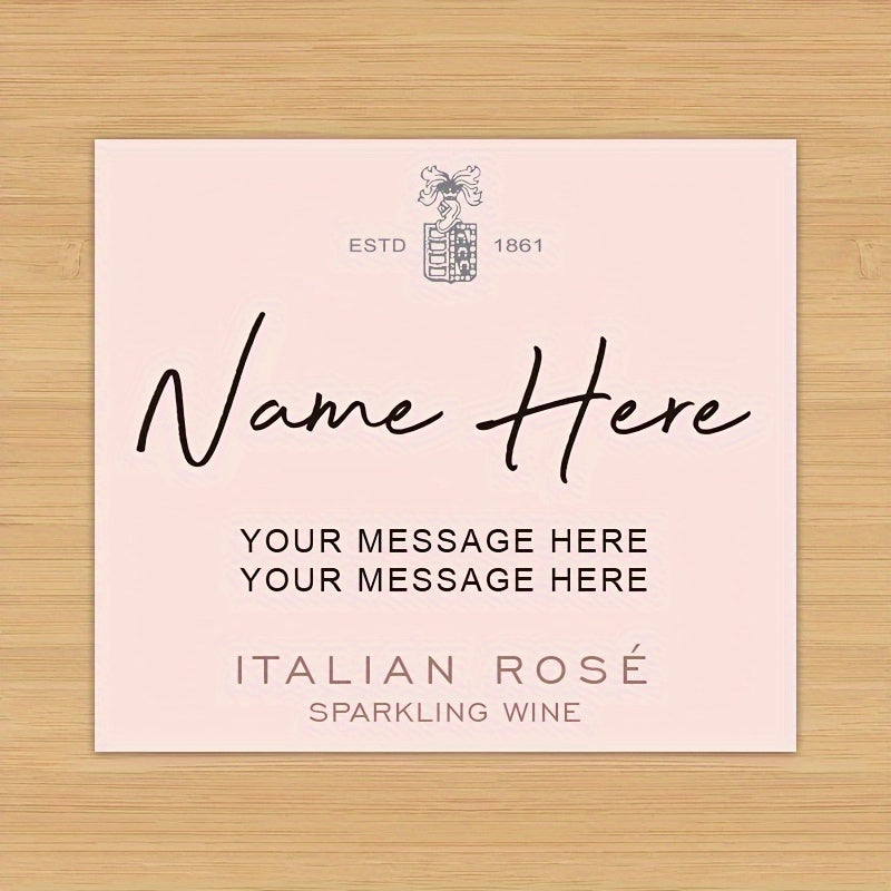 Personalized Prosecco Wine Label Wine Labels Luxurious Weddings